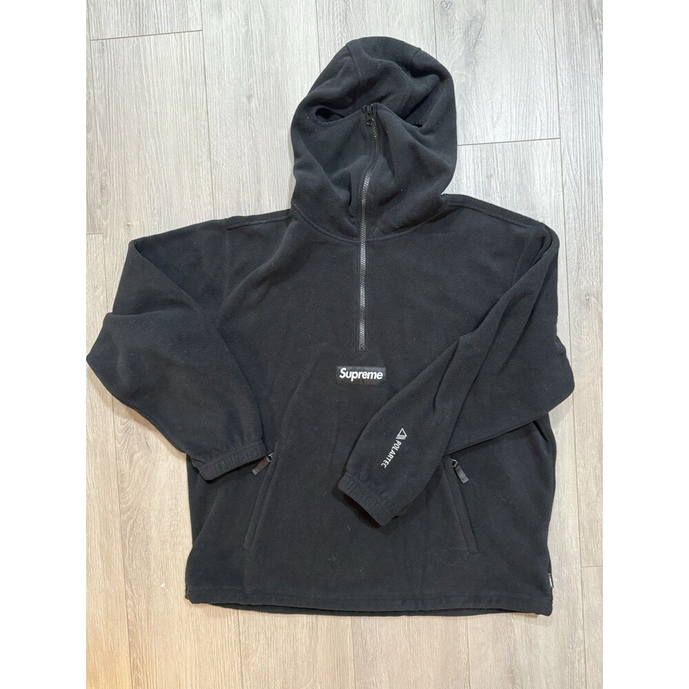 Supreme x Polartec Black Fleece Hoodie (Medium) – FW21SW19 Streetwear Essential